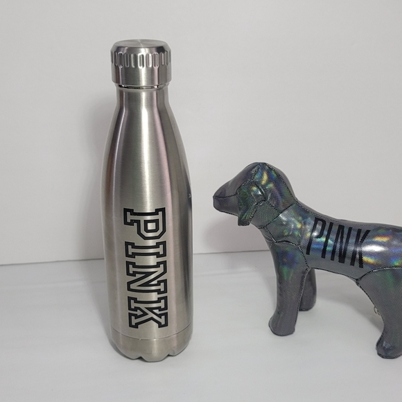 VICTORIA'S SECRET PINK STAINLESS STEEL TRAVEL WATE - Picture 2 of 6